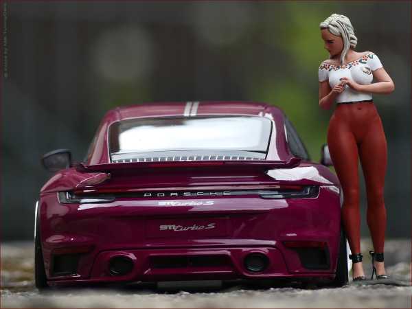 1:18 Russian Girl - Handmade - 3D - Unique -